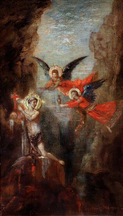 A Saint in the Desert by Gustave Moreau